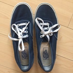 Navy Blue Vans Authentic
